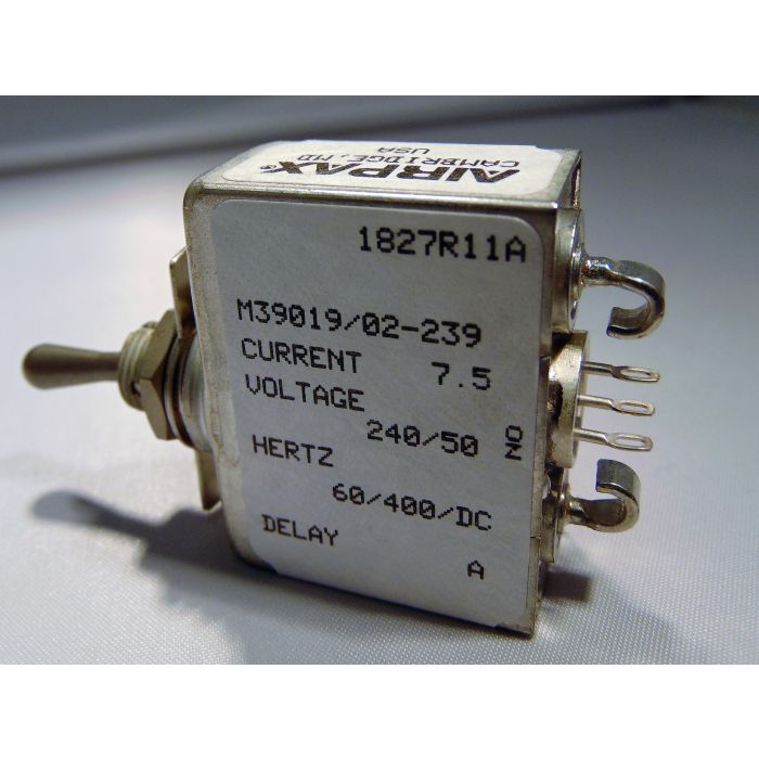 Get your M39019/02-239 CIRCUIT BREAKER from Peerless Electronics. Best quality and prices for your AIRPAX POWER PROTECTION needs.