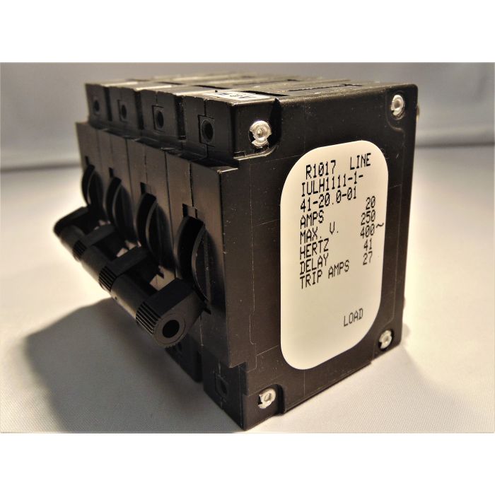 Get your IULH1111-1-41-20.0-01 CIRCUIT BREAKER from Peerless Electronics. Best quality and prices for your AIRPAX POWER PROTECTION needs.