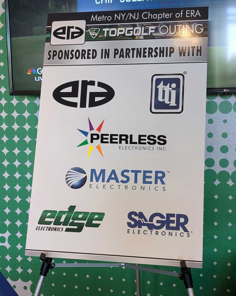 A picture of the Metro NY/NJ ERA TOPGOLF event poster at Top Golf in Holtsville, NY.
